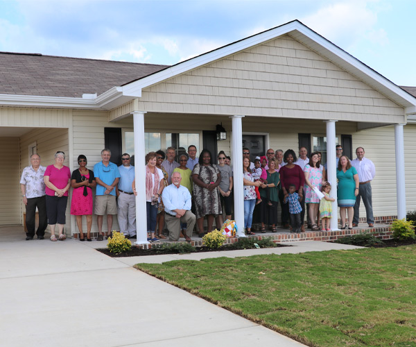 DCEC employees at Habitat for Humanity house